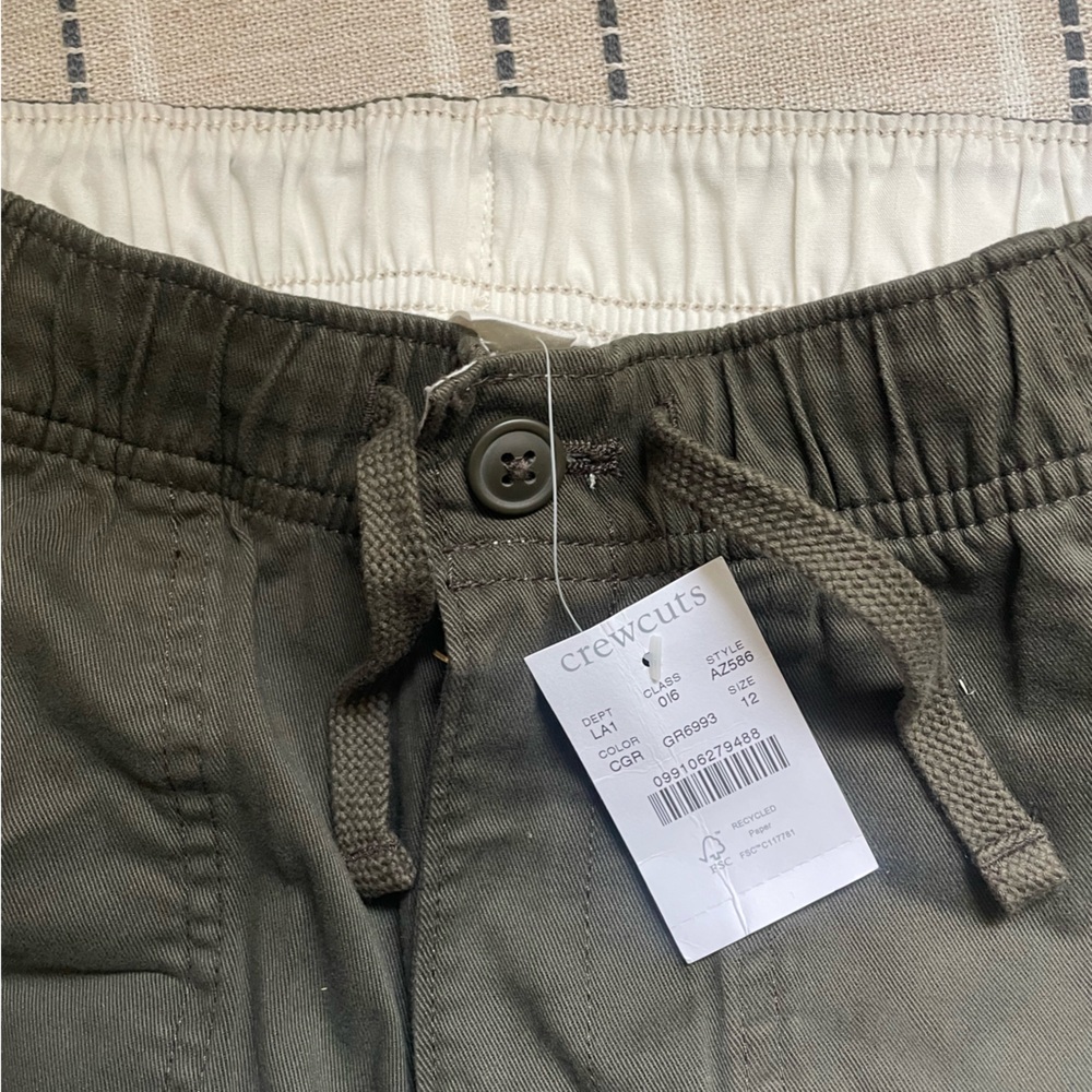 Crewcuts Olive Pants Size 12 NWT